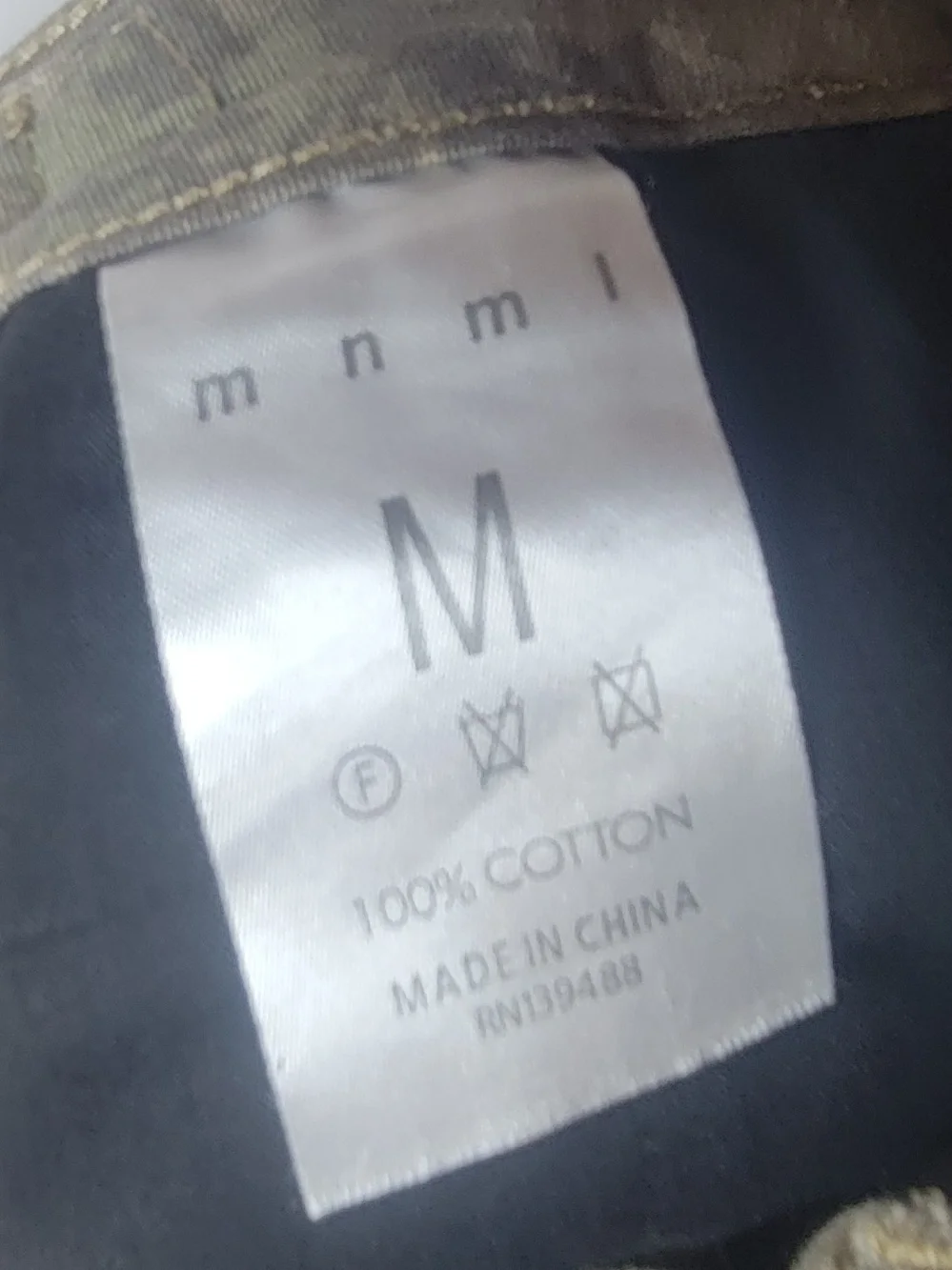 MNML Men's Gray Camo Utility Cargo Pants